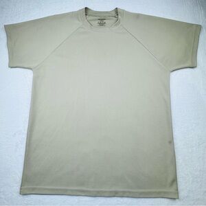 Dri Duke T-shirts. Lot of 3. Military 100% Polyester Loose Fit. Coyote tan color